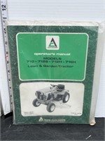 Allis Chalmers lawn & garden tractor operators