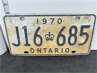 Licence plate - 1970