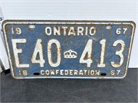 Licence plate - 1967