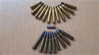MIXED BULLETS & SHELL CASINGS-30-30,38 SP,30-30,+