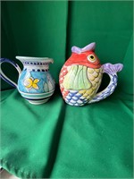 2 Pitchers Fish 1 made in Italy