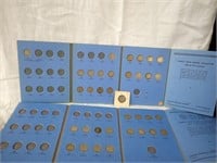 35 LIBERTY HEAD V NICKELS WITH COIN BOOKS