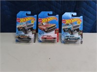 (3) on card Chevy Nova Wagon Hotwheels Toy Cars