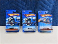 (3) on card 64' CHEVY NOVA Hotwheels Toys Cars