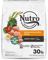 Nutro Chicken Dog Food 30 lbs  Omega 3/6  Fiber
