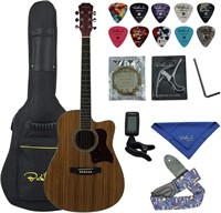 Zebrano 41in Full Size Acoustic Guitar