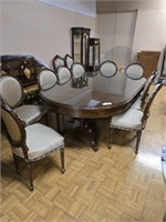 DINING SET W/ 10 CHAIRS