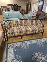 WOOD & PRINT FABRIC SOFA