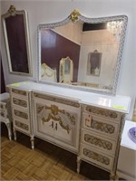 WHITE DRESSER W/ MIRROR