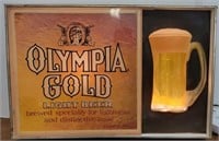 Olympia Gold Light Beer Bubbler Motion Lighted