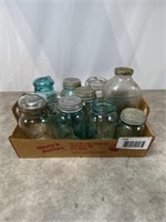 Ball blue quart mason jars and other mason jars