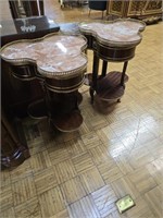 MARBLE TOP SIDE TABLES