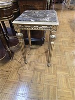 MARBLE TOP SIDE TABLE