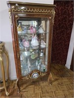 GLASS DISPLAY  CABINET  (NO CONTENTS)