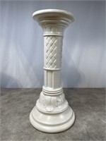 Ceramic column plant stand, 24 inches tall