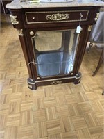 MARBLE TOP  SHOW CASE