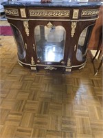 BUFFET  DISPLAY  W/ MARBLE TOP