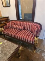 BURGUNDY  SOFA