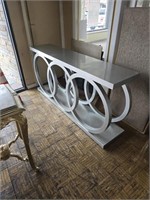 SIVER CONSOLE TABLE