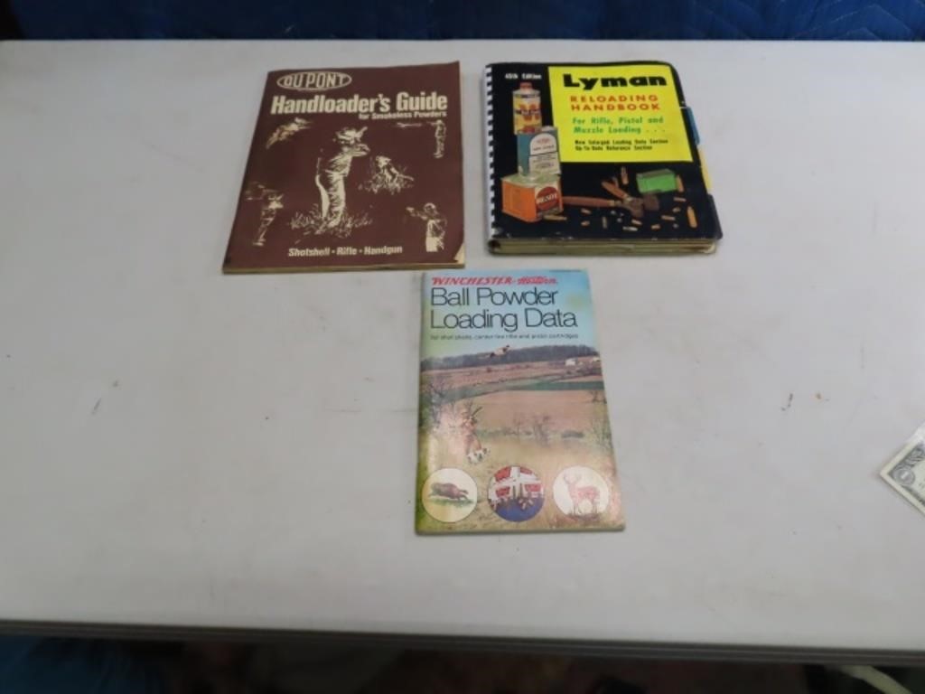 (3) vintage Gun Related Reloading Books Manuals