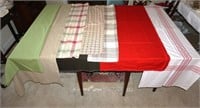 lot of table linens