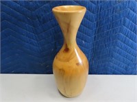 Wooden Spun Aspen 12" Polished Vase