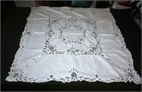 square embroidered tablecloth 48"x48"