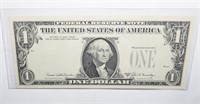 1969 1$ Bill error printing
