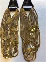QTY 24 Gold Herringbone Chain