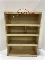 TOM'S EAT-A-SNAX STORE DISPLAY -25" X 17" X 6 1/2"