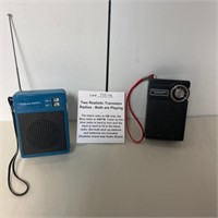 2 vtg Realistic Transistor Radios