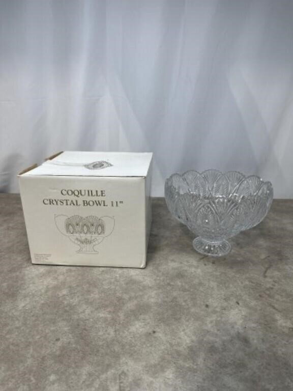 Shannon Crystal coquille crystal bowl with box