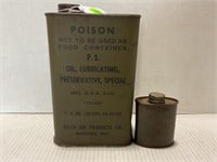 U.S. MILITARY RIFLE BORE CLEANER & OIL - POISON