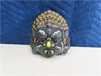 handpainted 8" Spiritual Pottery Mask Decor