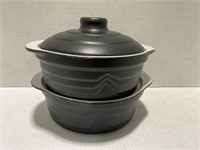HALL BLACK BAKING DISHES WITH LID