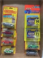 LOT OF 8 VINTAGE MATCHBOX CARS - NEW IN PACKAGE