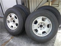 set of 4 Goodyear Wrangler tires