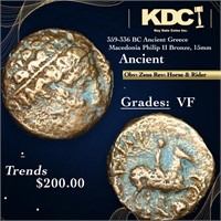 359-336 BC Ancient Greece Macedonia Philip II Bron