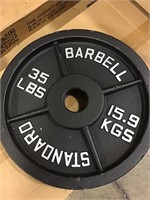 Standard Barbell 35 Lbs Plate