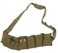 WWII U.S. Military Bandolier Containing 40 Shells