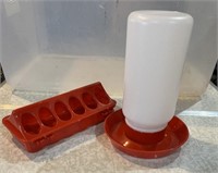 Chick Feeder & Waterer Set. 1 Price for both