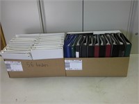 56 binders with clear sleeves