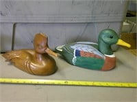 hand carved ducks