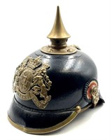 Bavarian Lion Shield Imperial German Helmet