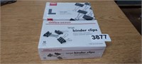 (2) BOXES OF BINDER CLIPS