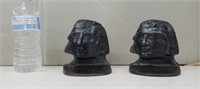 EGYPTIAN CAST IRON METAL BOOKENDS
