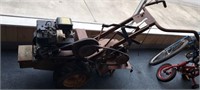 ANTIQUE TILLER WITH NEW BELTS