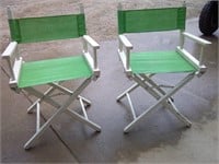 two directors chairs