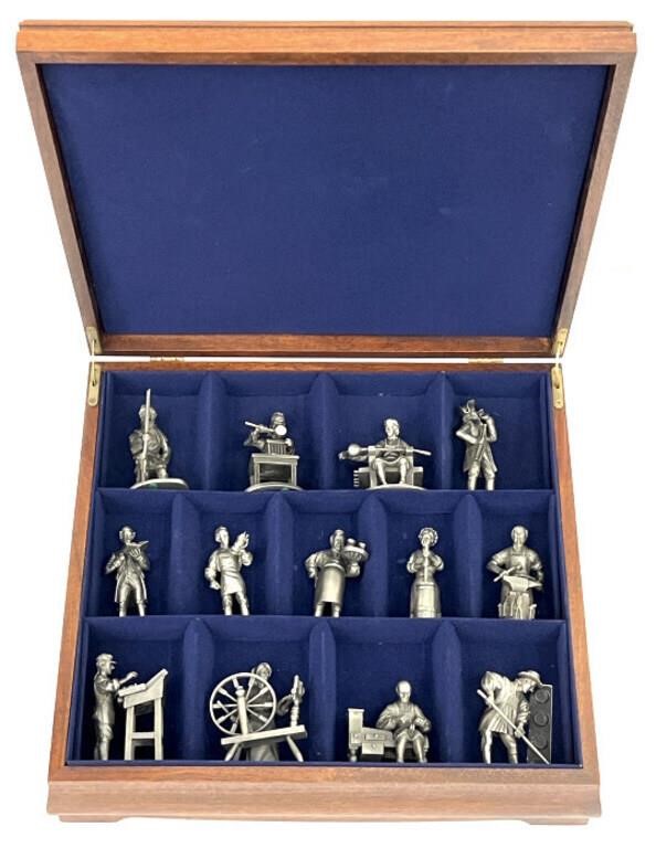 Franklin Mint People of Colonial America Set