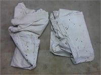 two used painters dropcloths